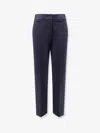 Max Mara Pegno Viscose Blend Trousers In Blue
