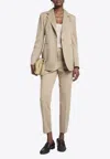 Max Mara Pegno  Tailored Pants In Beige