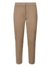 Max Mara Pegno Zip-fly Trousers In Brown