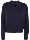 Max Mara "pelago" Merinos Wool Bomber Jacket In Blue