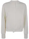 Max Mara "pelago" Merinos Wool Bomber Jacket Clothing In White