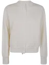 Max Mara "pelago" Merinos Wool Bomber Jacket Clothing In White