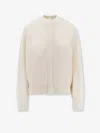 Max Mara Pelago Virgin Wool Cardigan In White