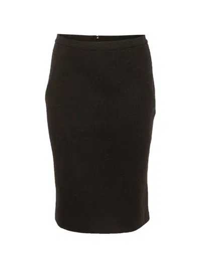 Pre-owned Max Mara Pencil Knee‑length Skirt In Black