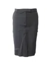 Max Mara Pencil Skirt In Black Viscose In Black