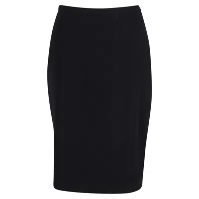 Max Mara Pencil Skirt In Black Wool