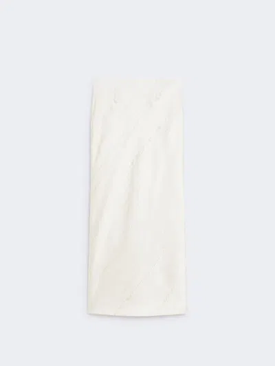 Max Mara Pencil Skirt In White