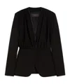 Max Mara Long Sleeve Casual Jacket In Black