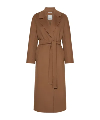 Max Mara Penelope Belted Coat In Brown