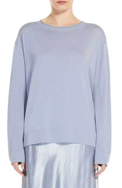 MAX MARA PENSILE CREWNECK SILK & COTTON SWEATER