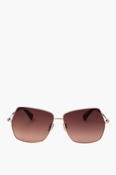 Max Mara Pentagonal Sunglasses With Gradient Lenses