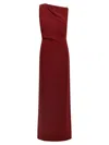 Max Mara Crystal-embellished Asymmetric Maxi Dress In Brown