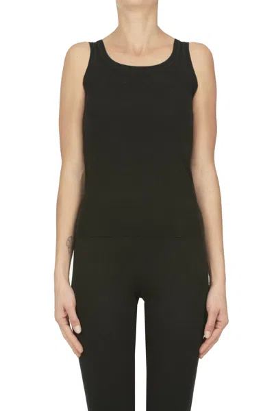 Max Mara Pentola Top In Black