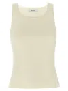 Max Mara Pentola Sleeveless Knitted Top In White