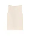 Max Mara Pentola Viscose Top In White