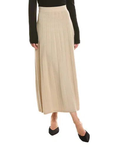 Max Mara Peonie Knitted Skirt In Neutral