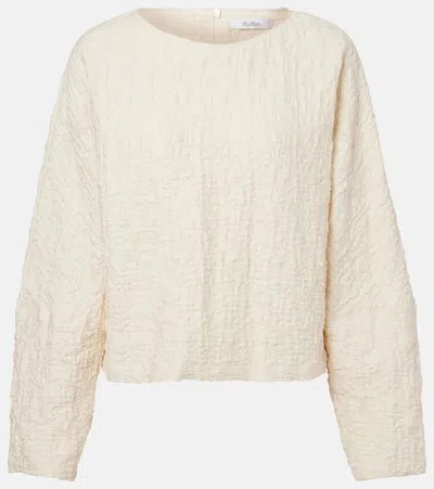 MAX MARA PEPAIA COTTON-BLEND JERSEY TOP