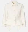 Max Mara Peplum Jacket In Neutral