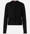 Max Mara Perdoni Sequined Cardigan In Black