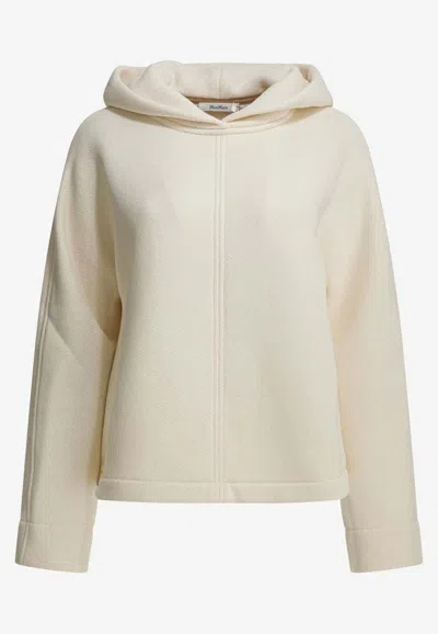 Max Mara Pere Oversized Hooded Sweatshirt In Neutral