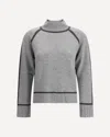 Max Mara Pescara Turtleneck Sweater In Gray