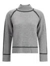 Max Mara Pescara Turtleneck Sweater In Gray