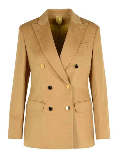 MAX MARA PESCHE BEIGE CAMEL BLAZER