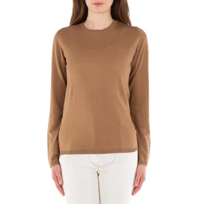 Max Mara Pesco Wool Sweater In Yellow