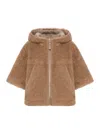 Max Mara Petal Coat In Silver