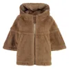 Max Mara Petalo Hooded Camel Hair And Silk-blend Jacket In Yellow