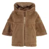 Max Mara Petalo Hooded Camel Hair And Silk-blend Jacket In Yellow