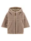 Max Mara Hooded Cape Featuring Side Pockets In Multi