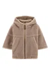 Max Mara Hooded Cape Featuring Side Pockets In Multi
