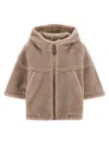Max Mara Hooded Cape Featuring Side Pockets In Multi