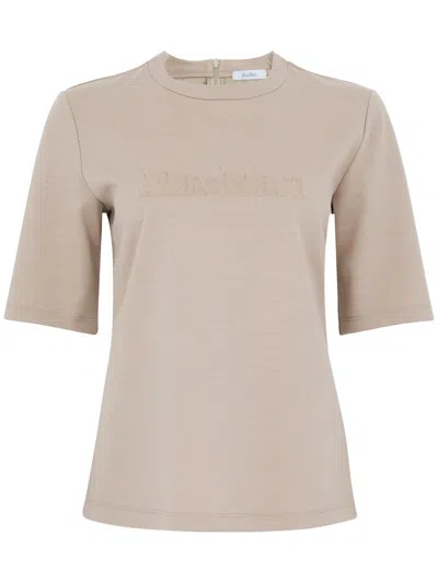 Max Mara Peter Beige Wool Sweater With Logo