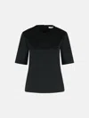 Max Mara 'peter' Black Wool T-shirt In Black