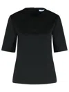 Max Mara 'peter' Black Wool T-shirt In Black