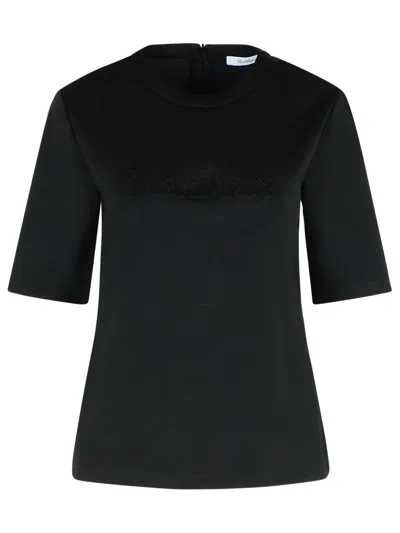 Max Mara 'peter' Black Wool T-shirt Women