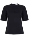 Max Mara Peter Blue Wool Sweater With Logo In Blue