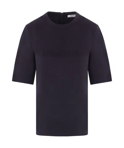 MAX MARA MAX MARA ZIP DETAILED CREWNECK T-SHIRT