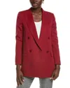 Max Mara Pevera Wool & Mohair-blend Blazer In Red