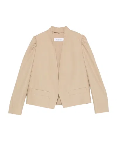 MAX MARA PHEBE PUFF-SLEEVE OPEN-FRONT JACKET