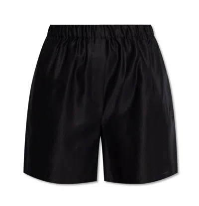 Max Mara Piadena High Waist Shorts In Beige
