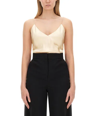 Max Mara Top "metello Piano" In White