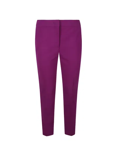 Max Mara Piano Trousers In Purple