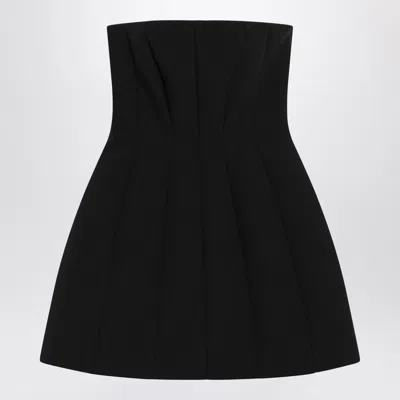 Max Mara Betel Strapless Paneled Mini Dress In Black