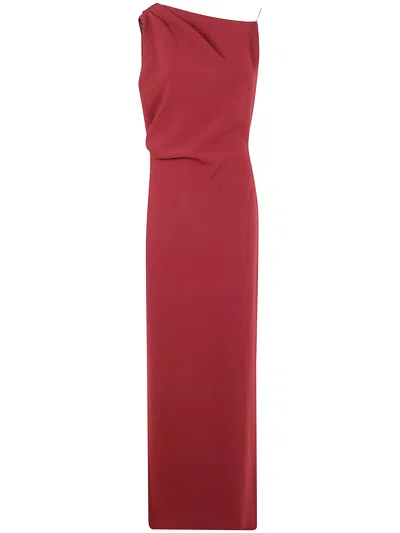 Max Mara Pianoforte Back Neck "pentola" Long Dress