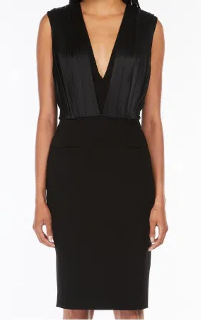 MAX MARA MAX MARA PIANOFORTE BLACK CLOTHING TRIACETATE DRESSES