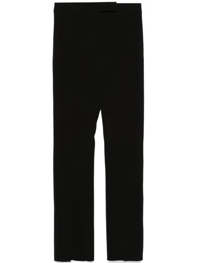 Max Mara Pianoforte Black Triacetate Smoking Cady Pants