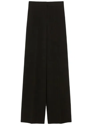 Max Mara Pianoforte Black Triacetate Straight Cady Pants
